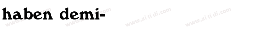 haben demi字体转换